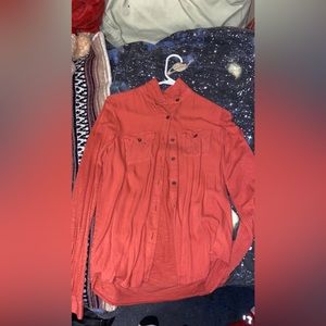 Pink button up size small